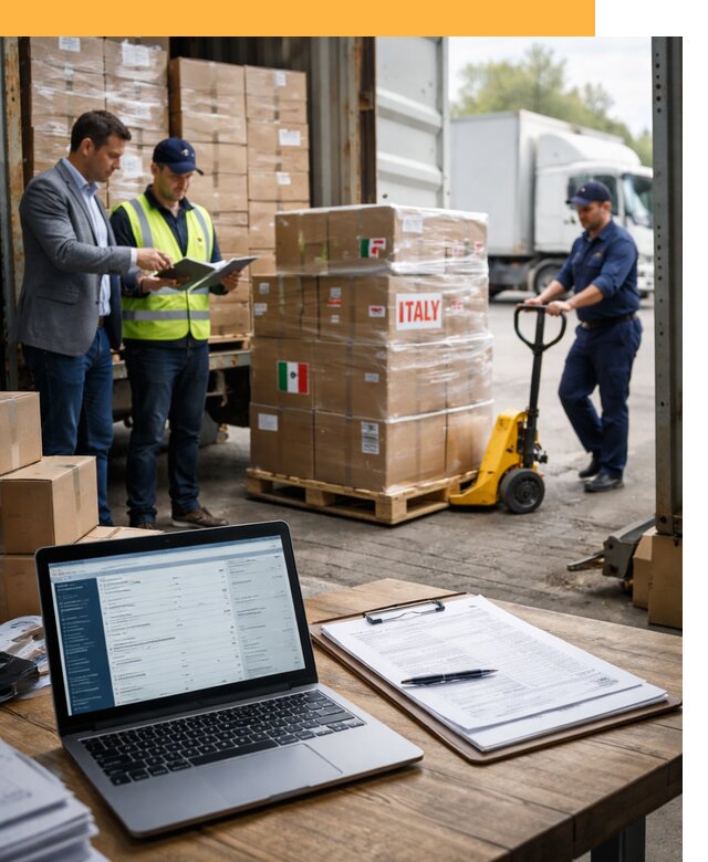 Доставка грузов из Италии: морские и авиаперевозки от 18299