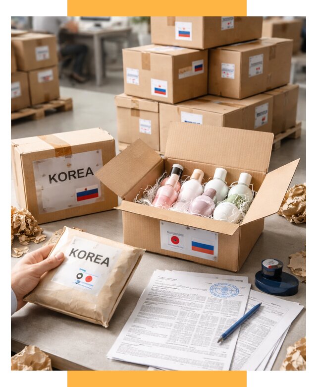 Доставка косметики из Кореи от 8641 р. под ключ | СетСервис-Влд