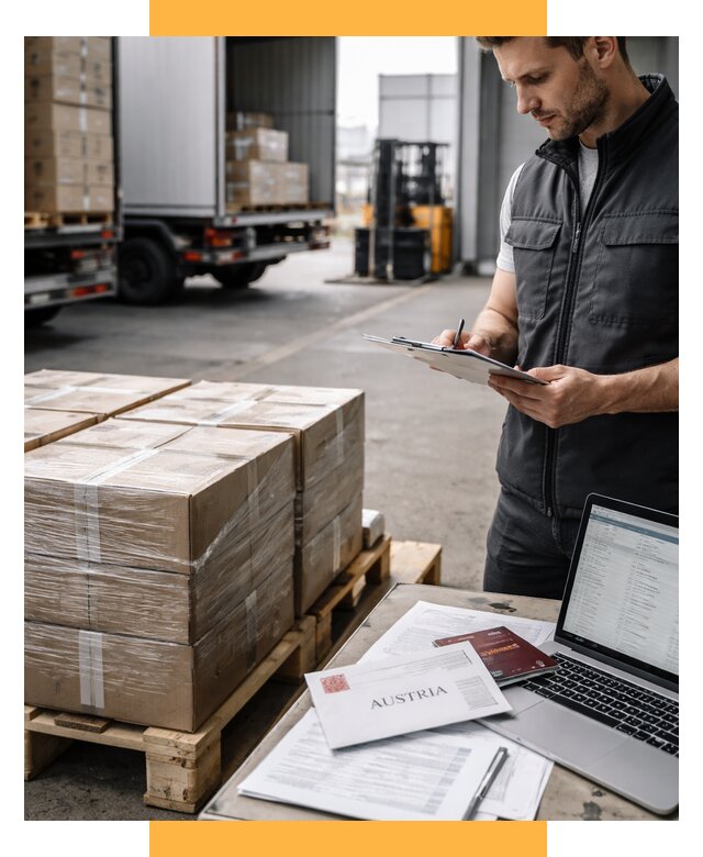 Доставка в Австрию от 66079 р. Логистика и экспорт СетСервис-Влд