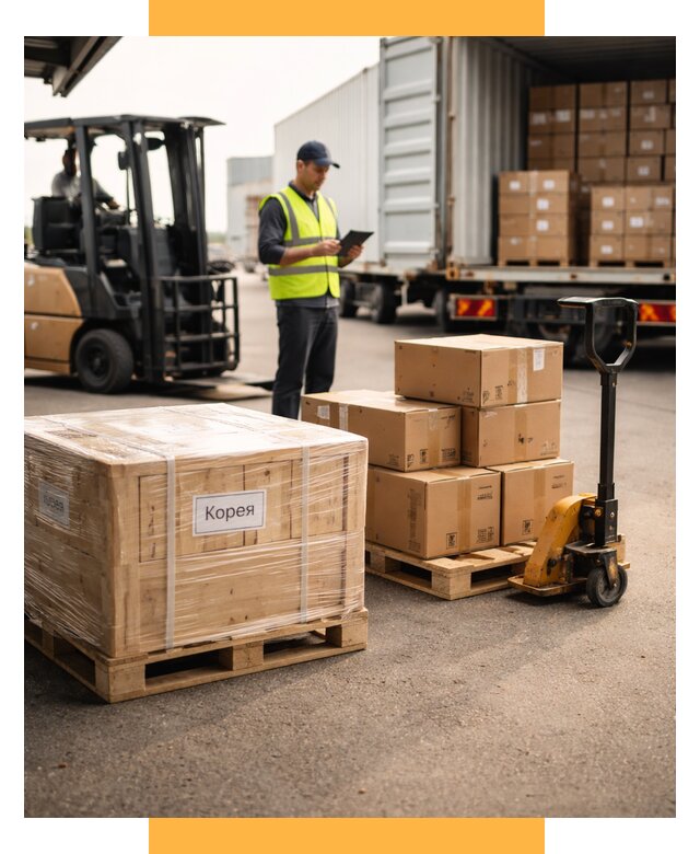 Доставка грузов в Корею из России от 35581 р. | СетСервис-Влд