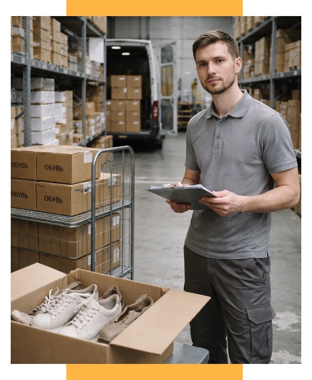 Доставка обуви из Китая и Турции от 4575 р. СетСервис-Влд